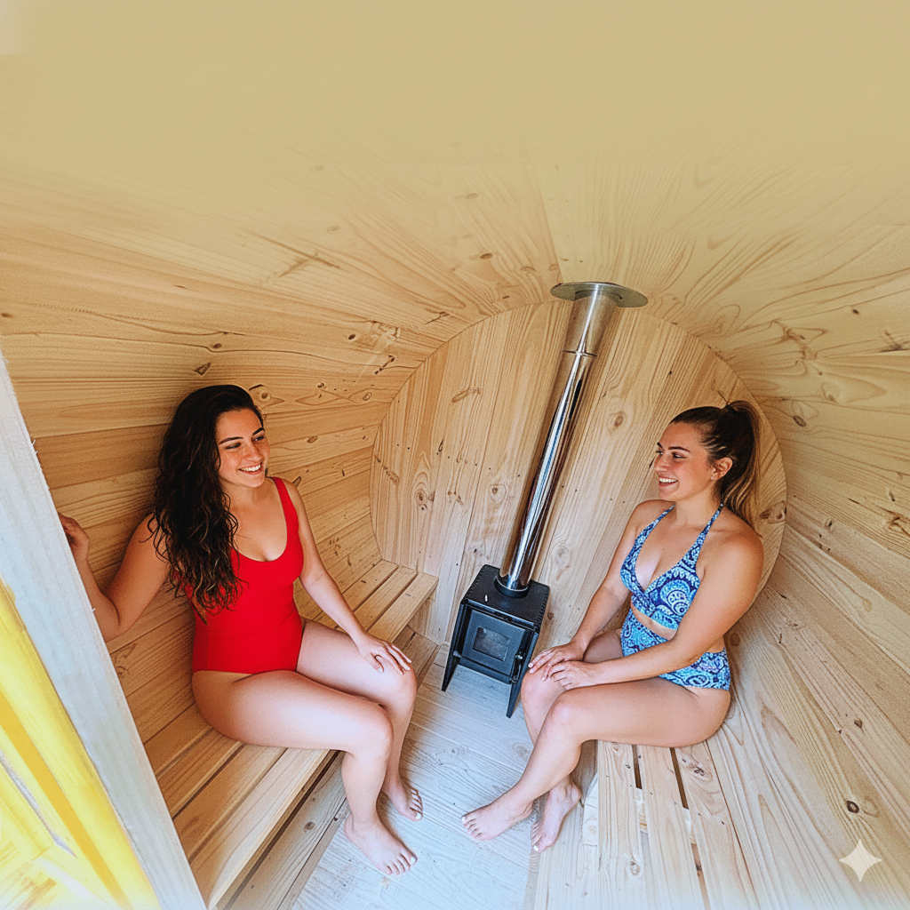 Sauna con Balcon